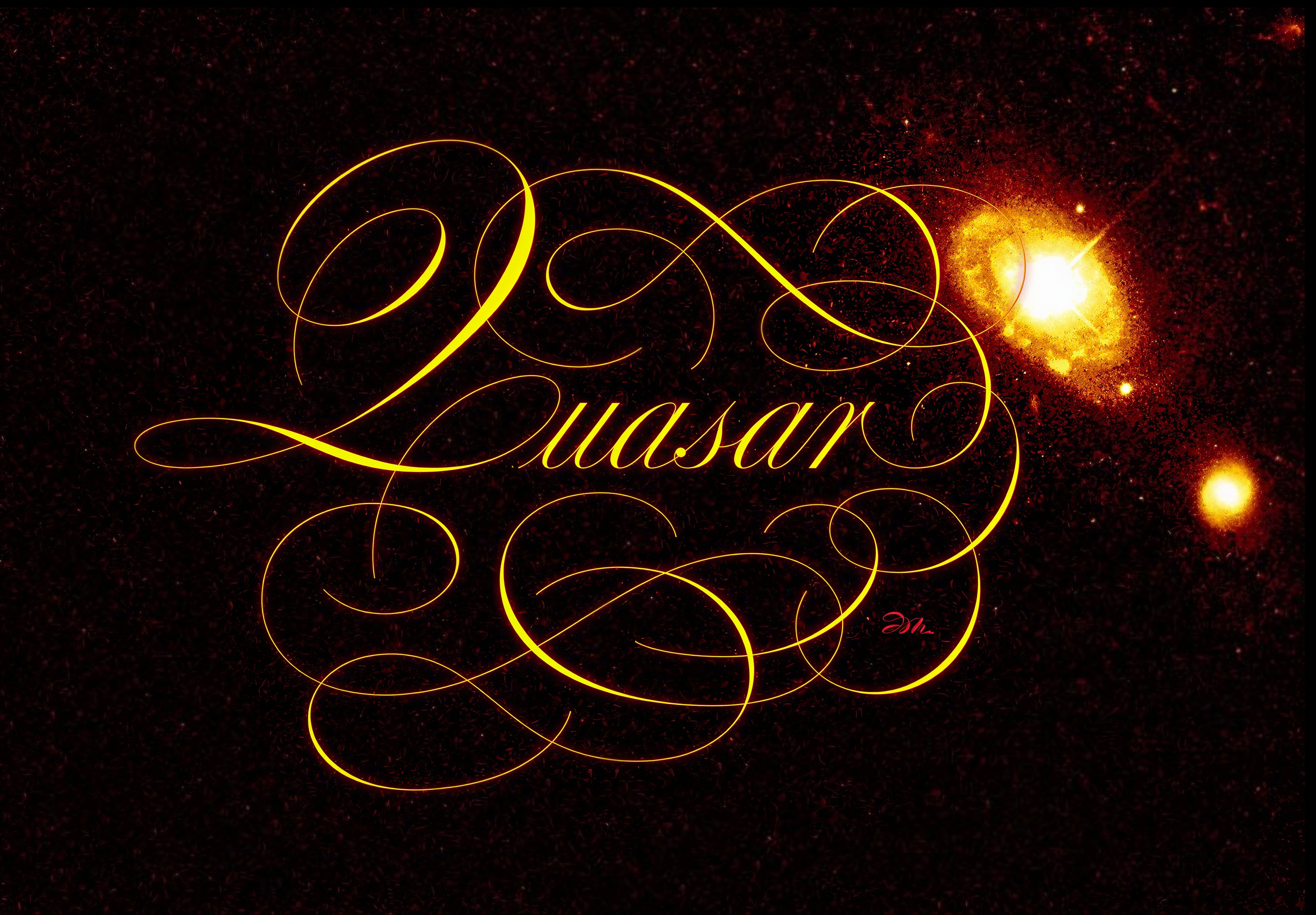 Astronomy - Quasar - English Roundhand