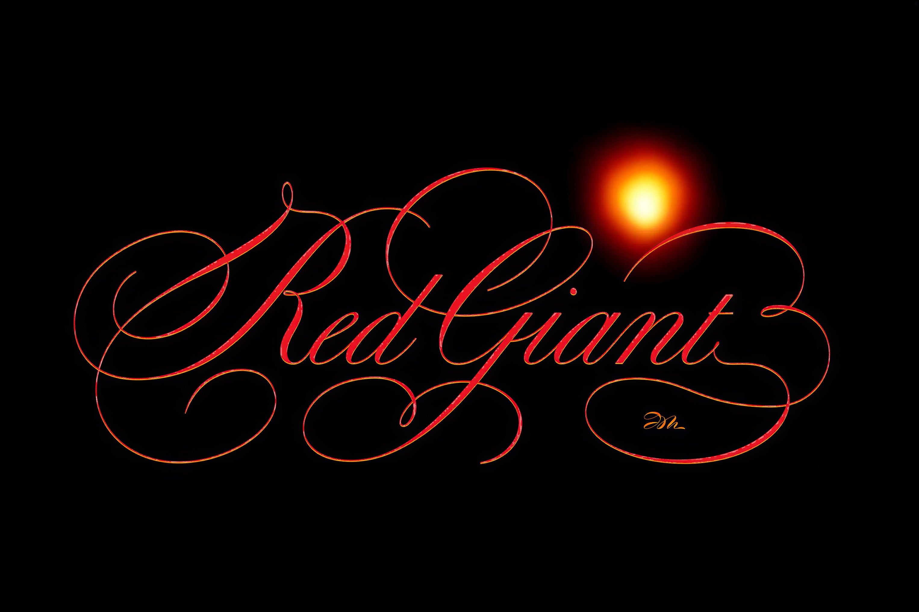 Astronomy - Red Giant - English Roundhand