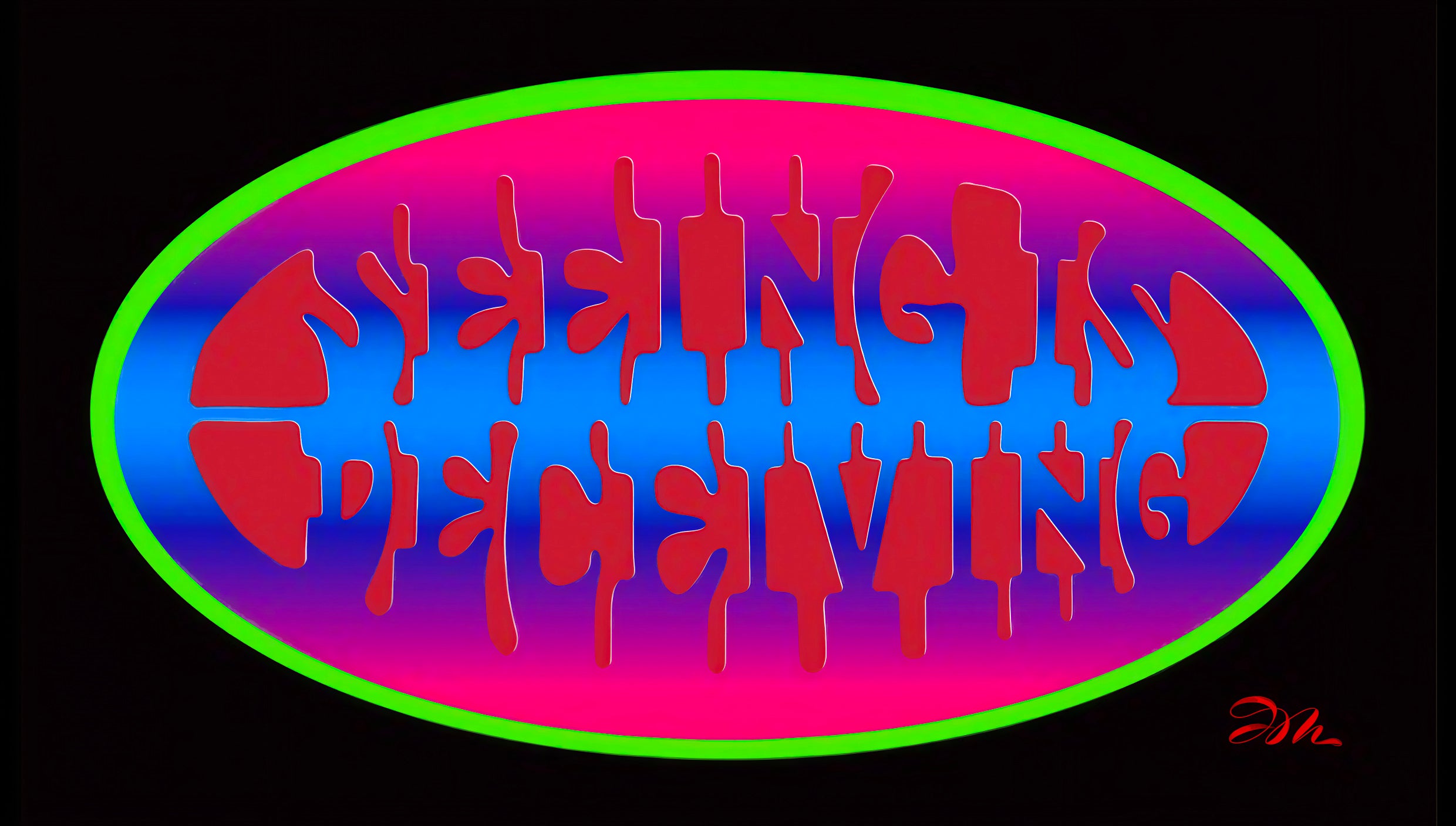 Psychedelic - kSeeing is Deceiving - Glyphic Lettering