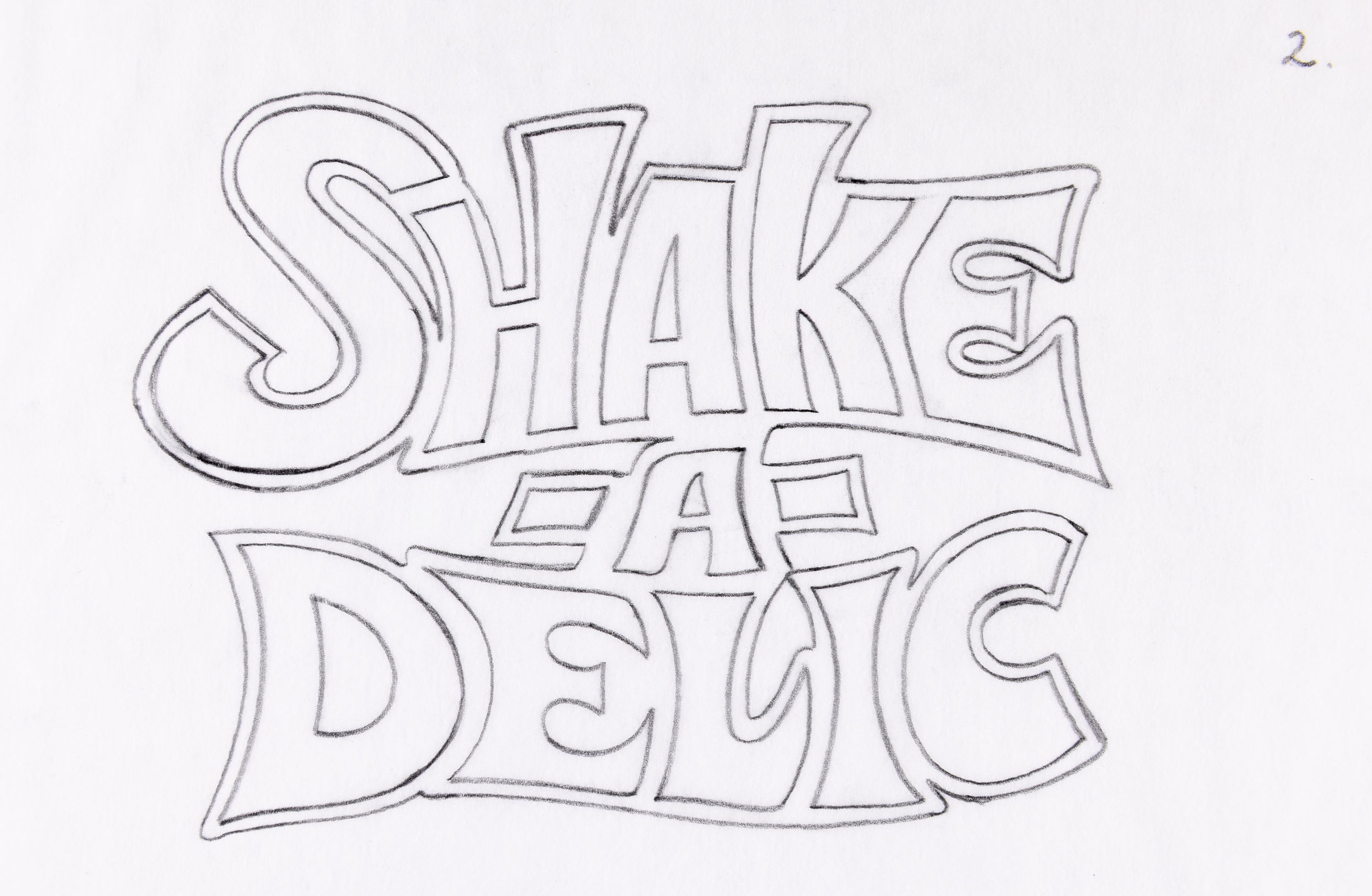 Shake-A-Delic-Psychedelic Lettering