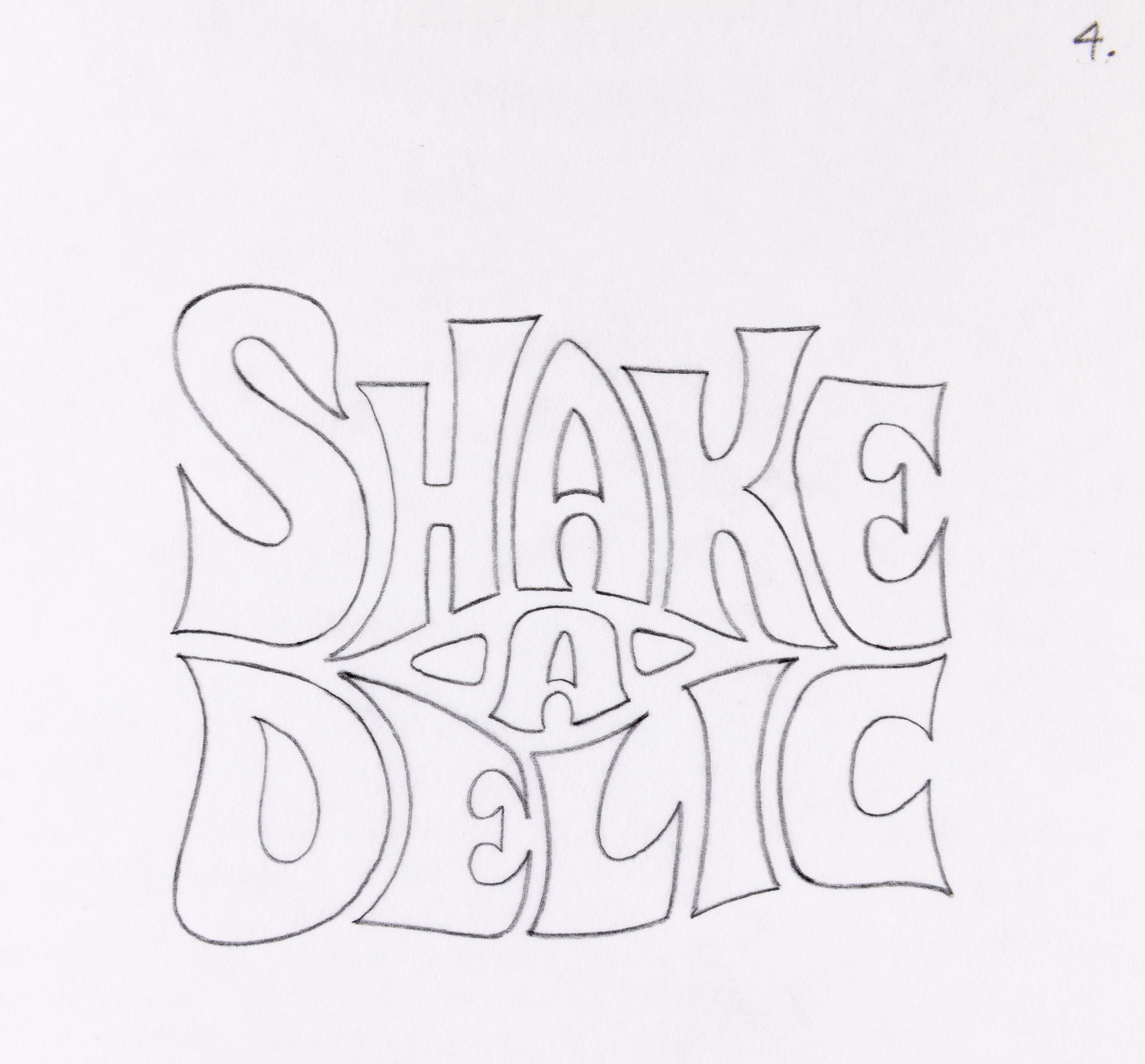 Shake-A-Delic-Psychedelic Lettering