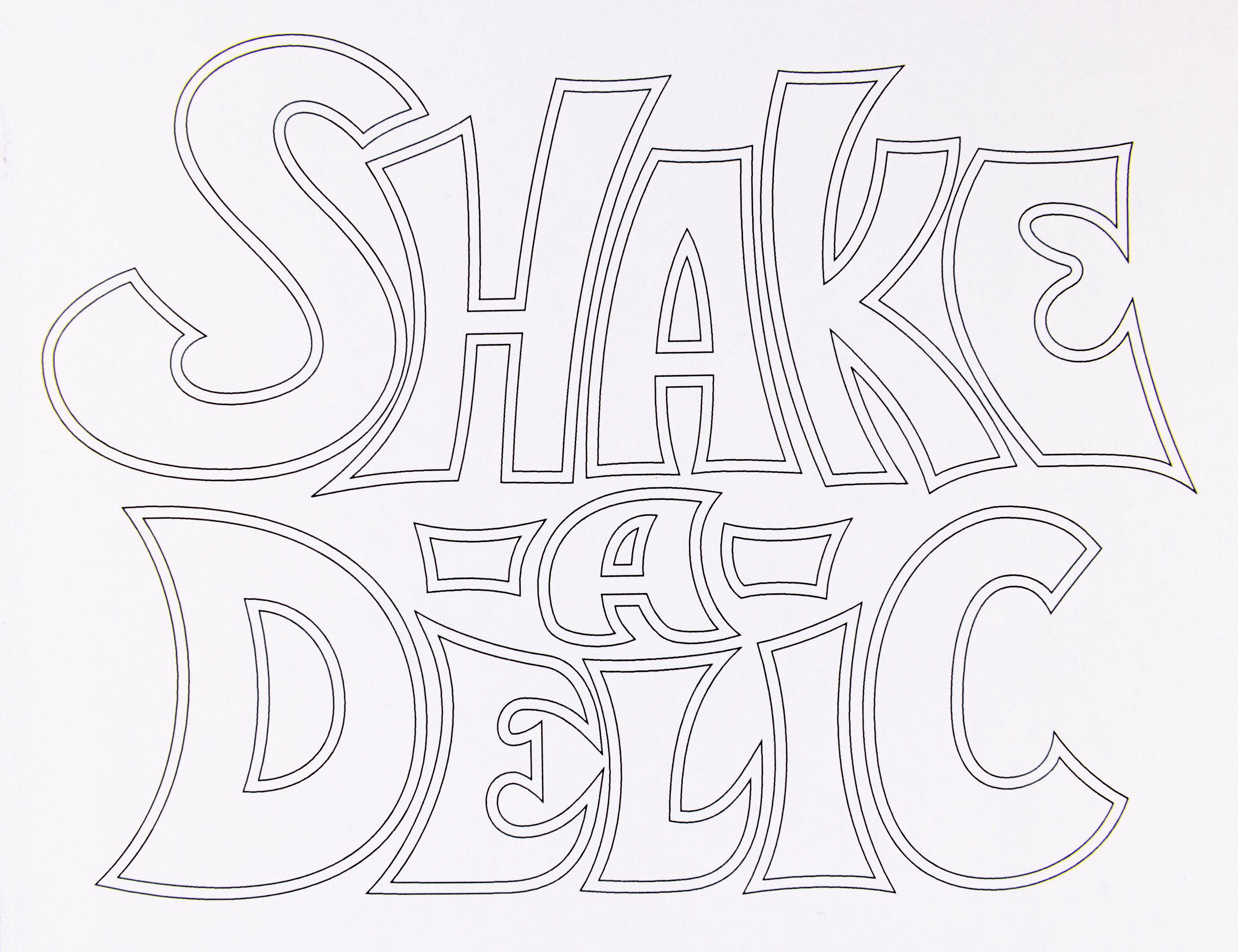 Shake-A-Delic-Psychedelic Lettering