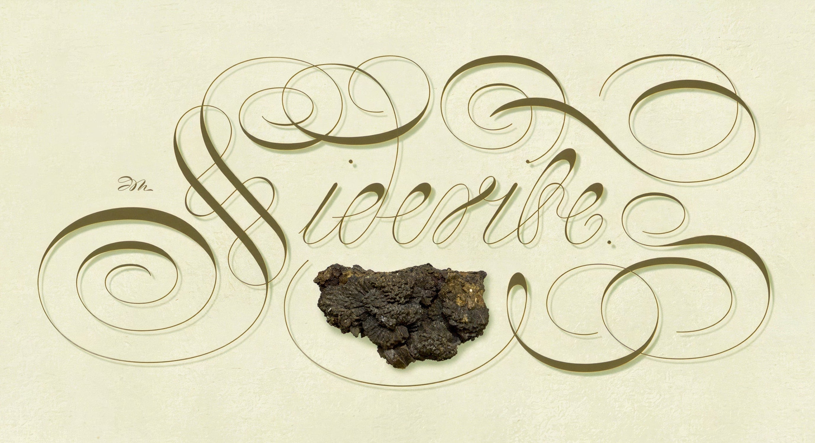Minerals - Siderite - English Italian Hand