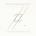 Simple Mono-Line Roundhand structure