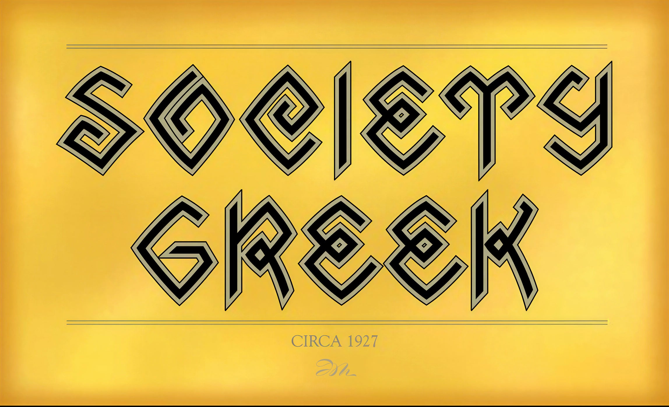 Society Greek Circa 1927