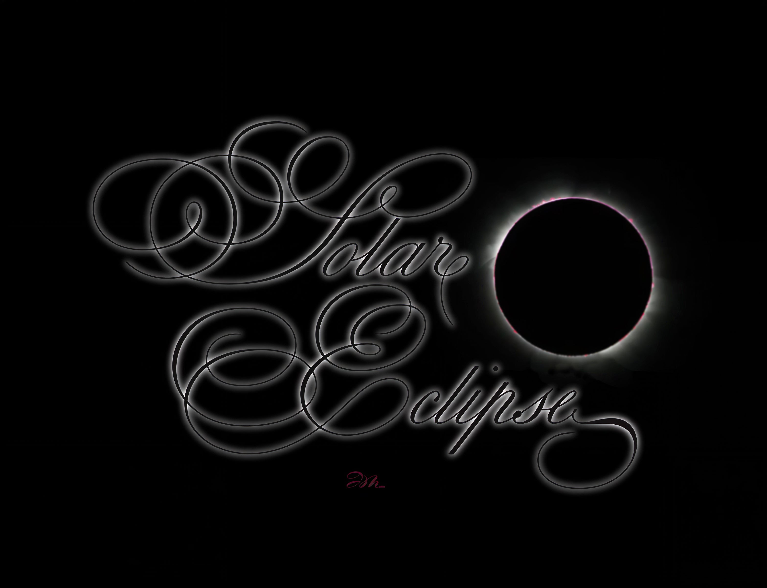 Astronomy - Solar Eclipse - English Roundhand