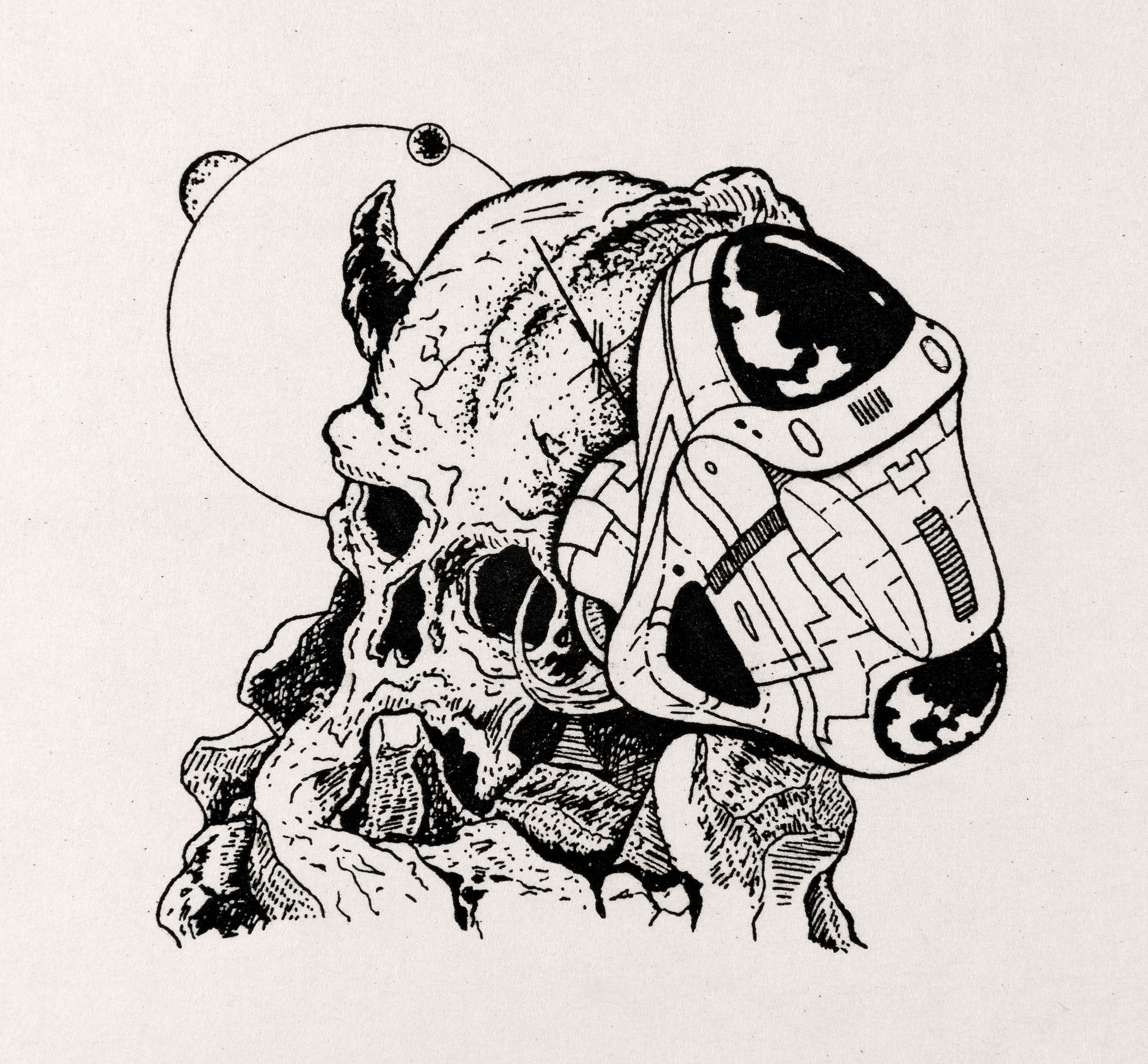 Space Skull - Illustration