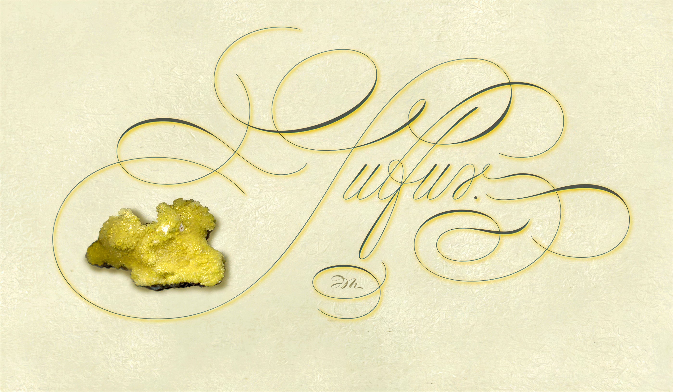 Minerals - Sulfur - English Italian Hand