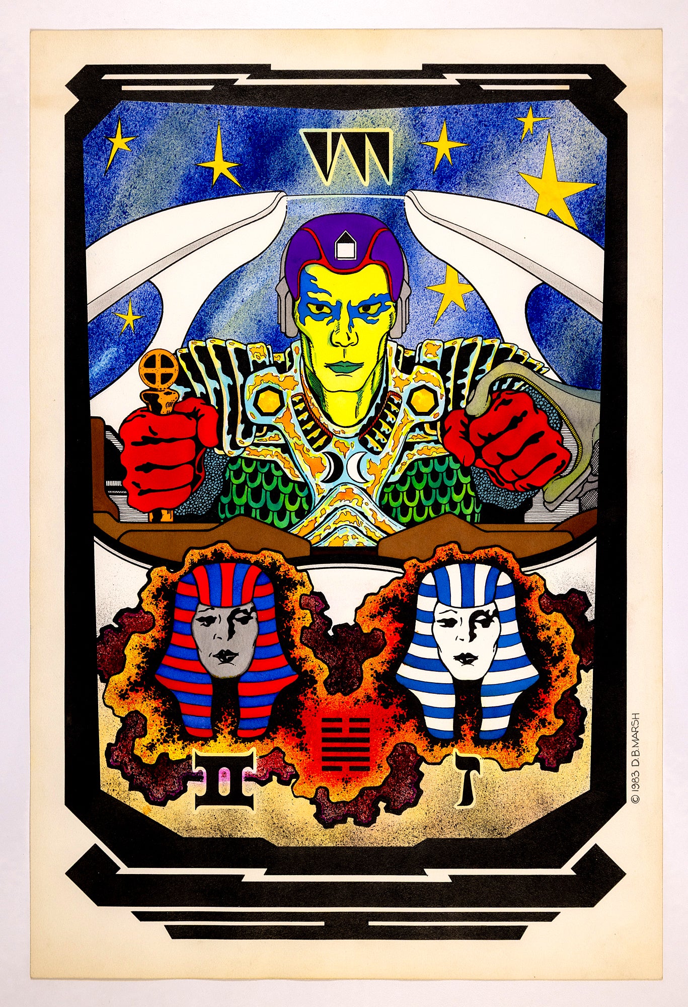 Tarot Card - Chariot - VII