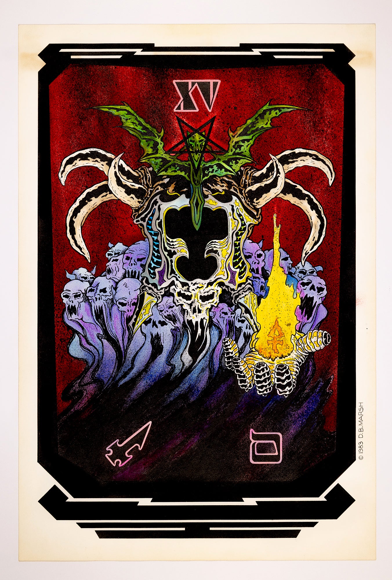 Tarot Card - Devil - XV