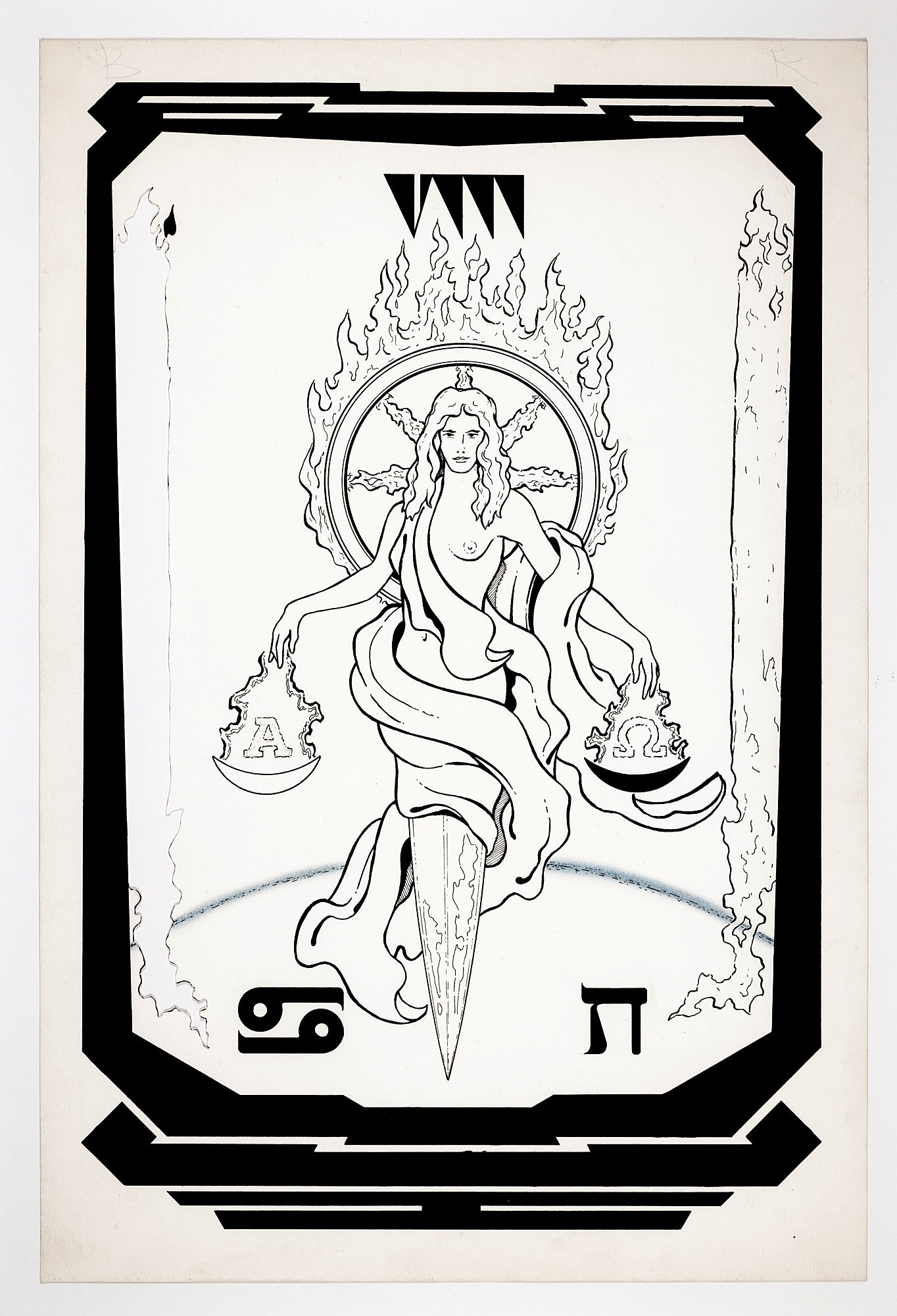 Tarot Card - Justice - VIII