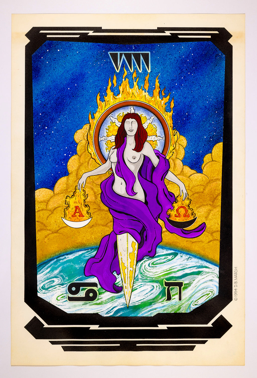 Tarot Card - Justice - VIII