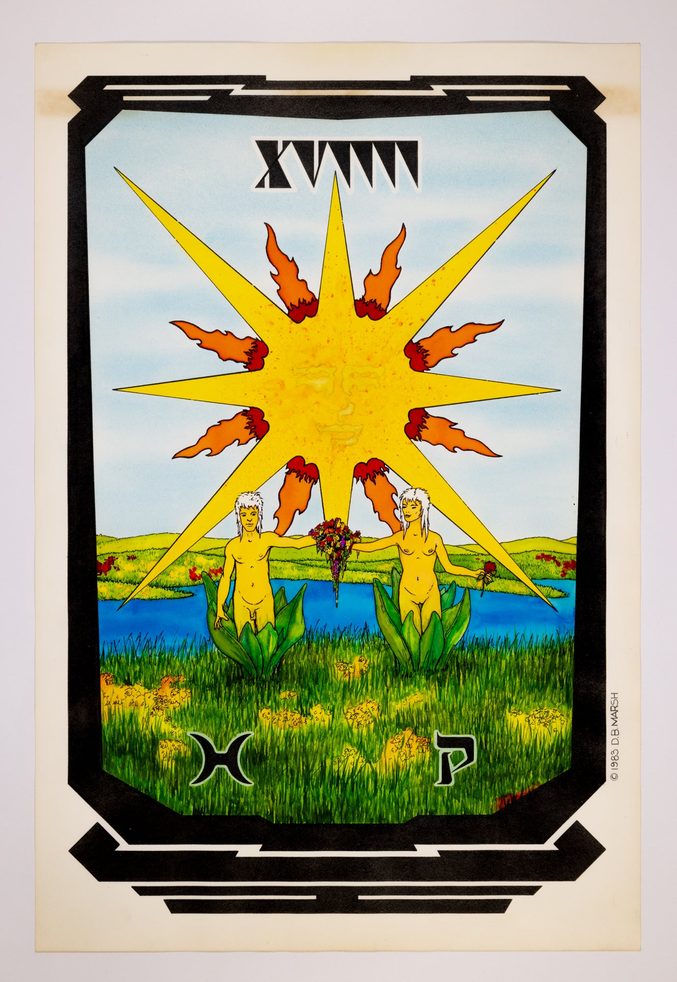 Tarot Card - Sun - XVIIII