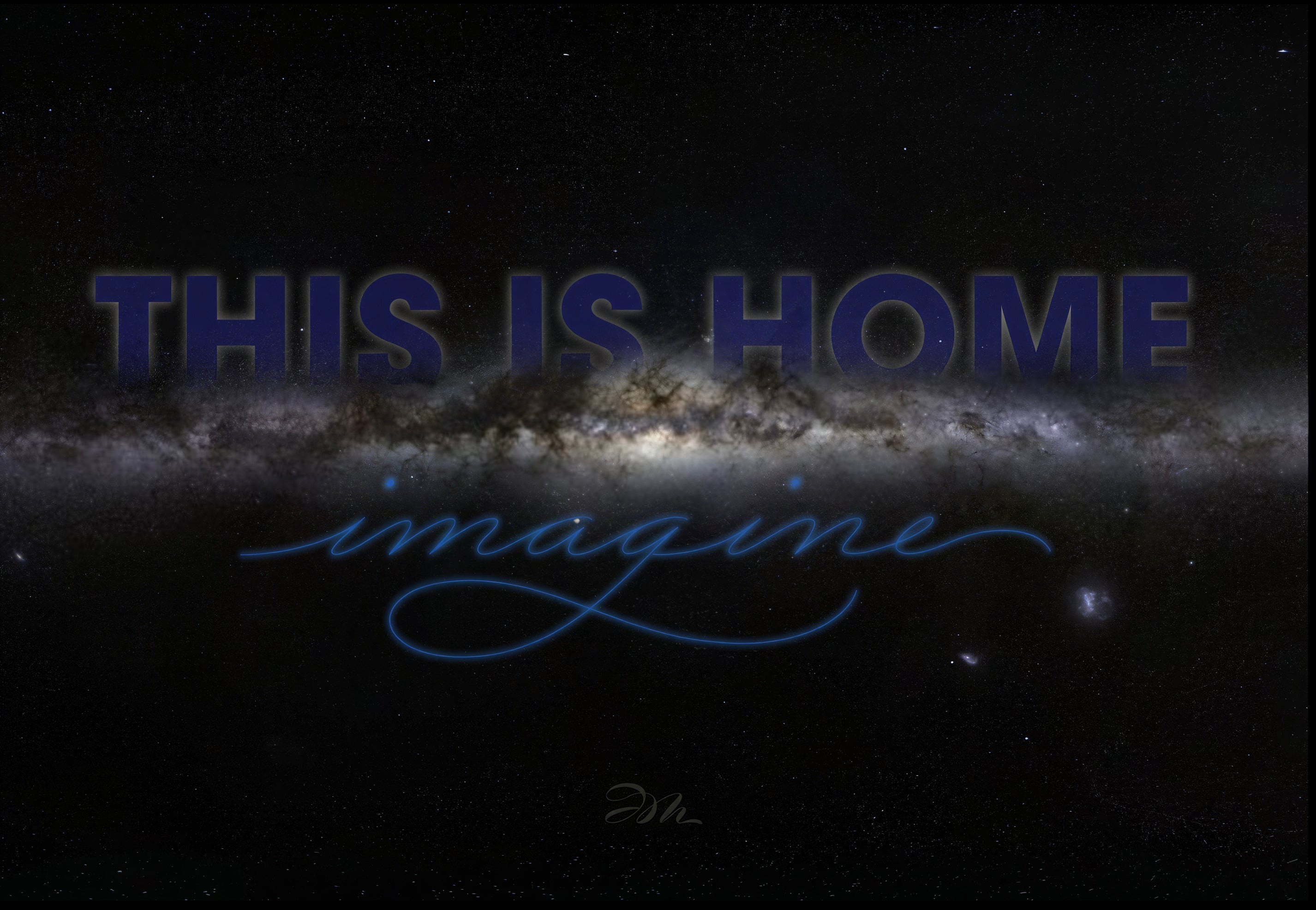 Astronomy - "This Is Home"  -  English Roundhand