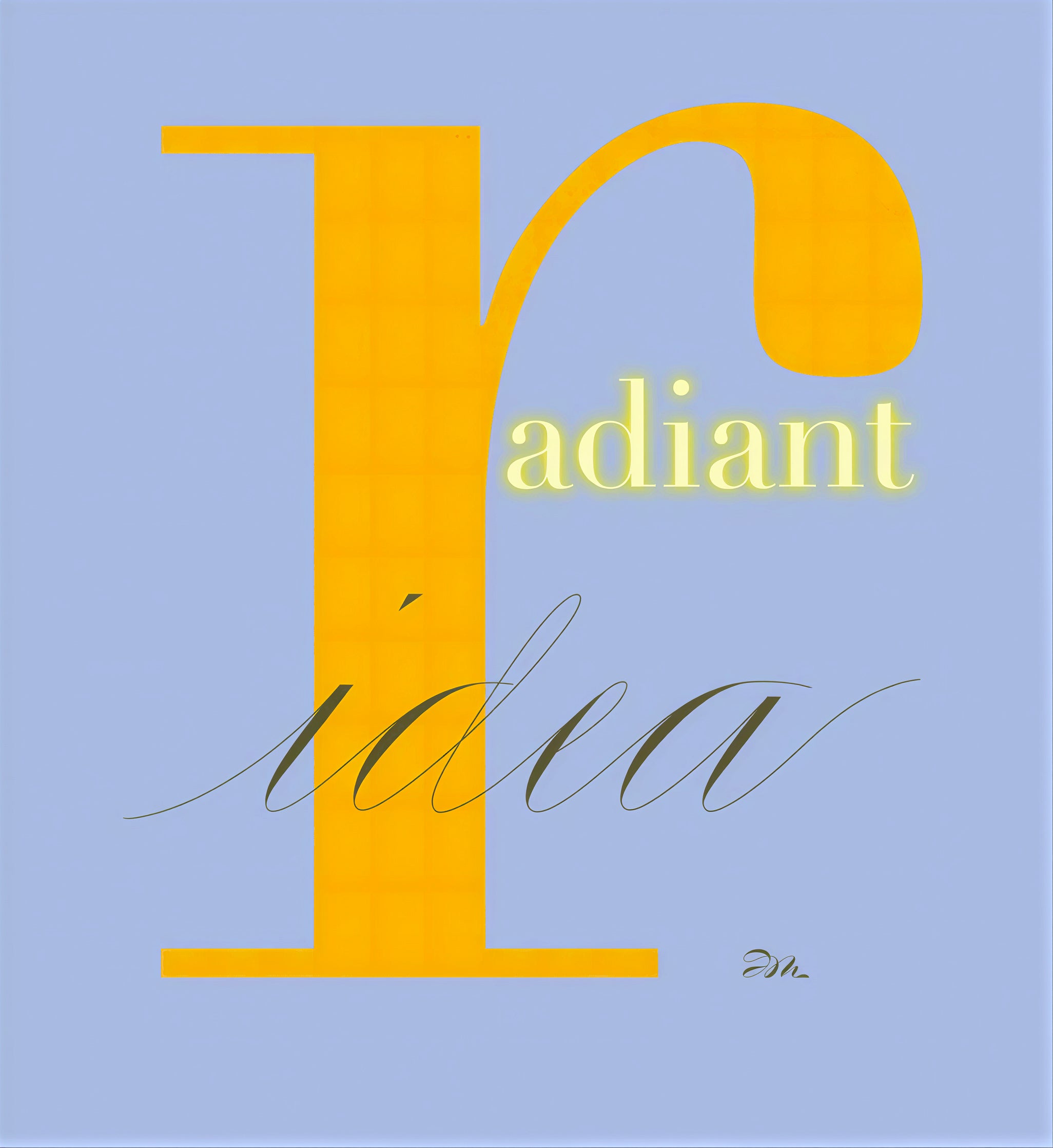 Type & Script - "Radiant Idea"