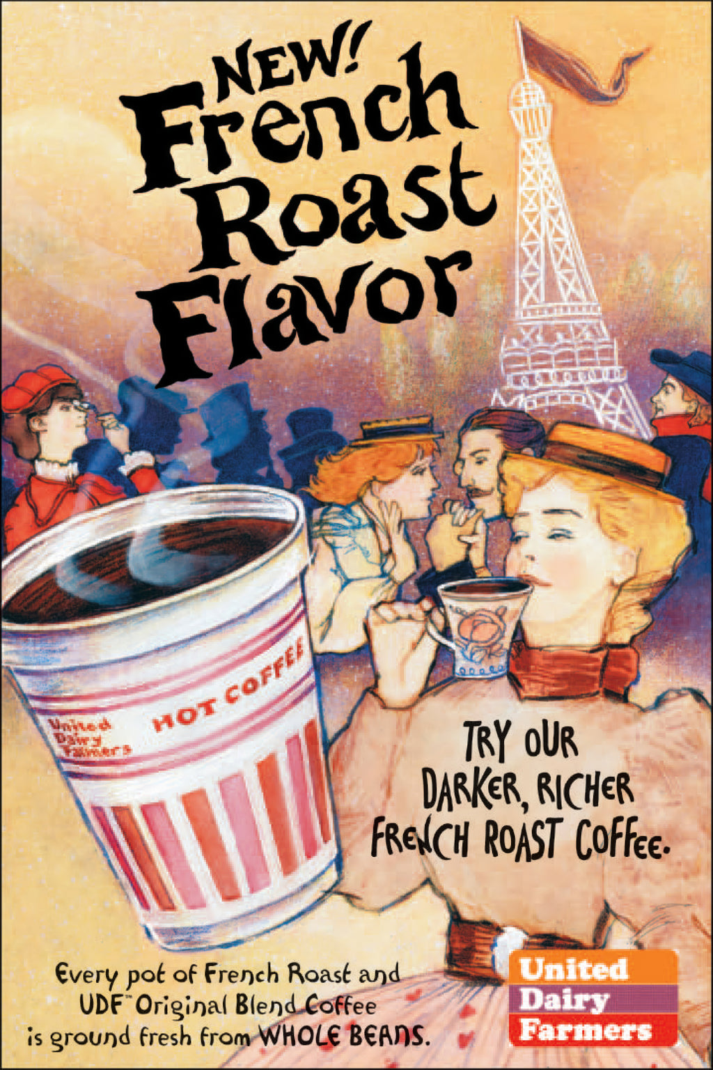 United Dairy Farmers -  French Roast Coffee poster