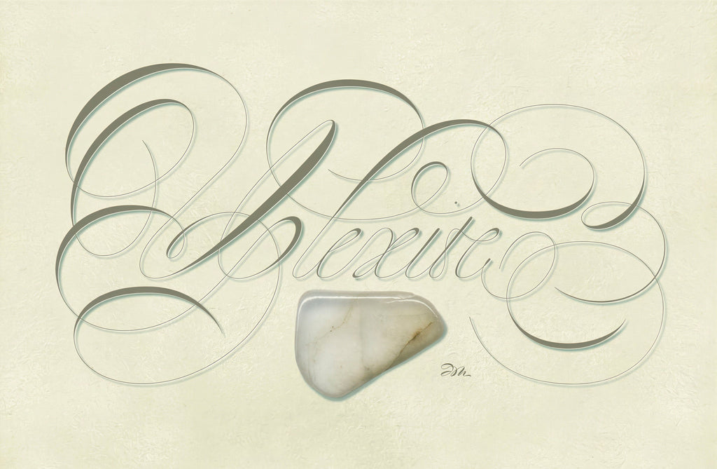 Minerals - Ulexite - English Italian Hand