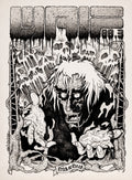 WAIF Halloween Program Cover 1982 - Pen & Ink