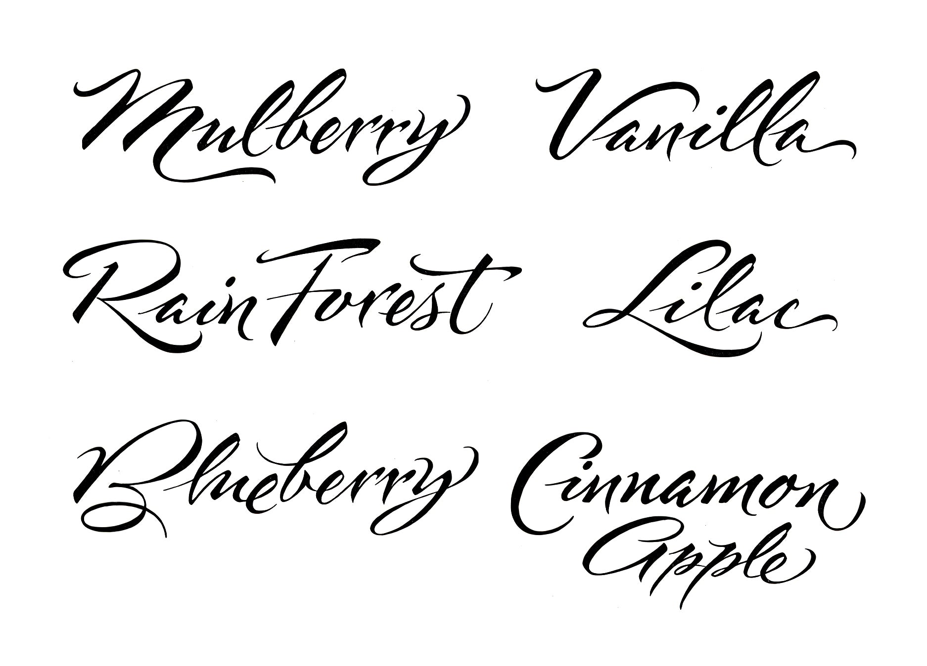 Walmart Scented Candles - Calligraphy