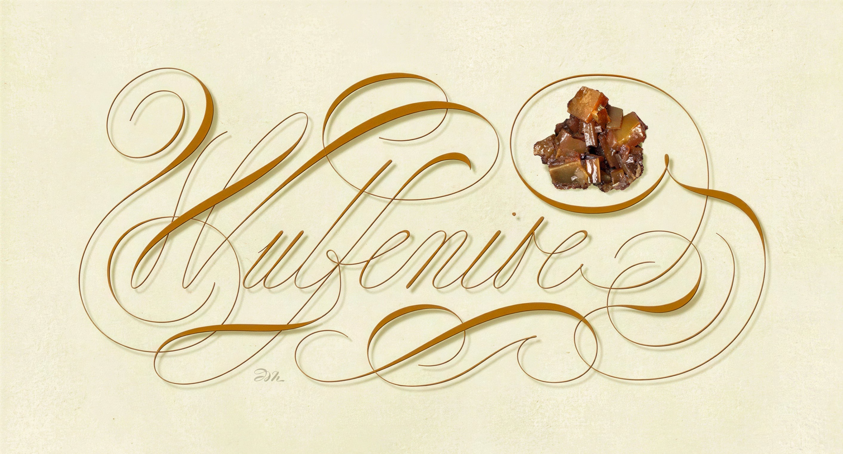 Minerals - Wulfenite - English Italian Hand