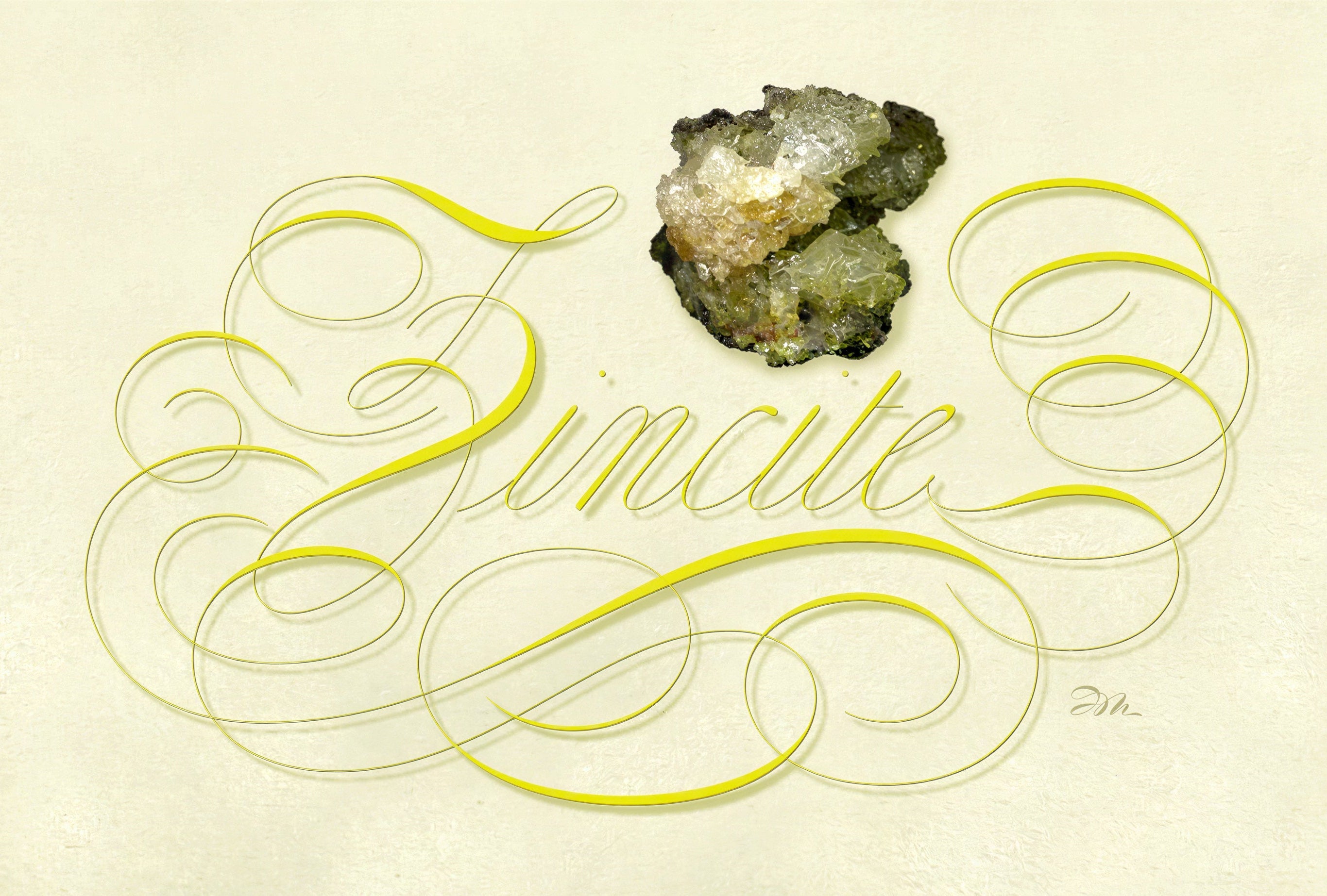 Minerals - Zincite - English Italian Hand