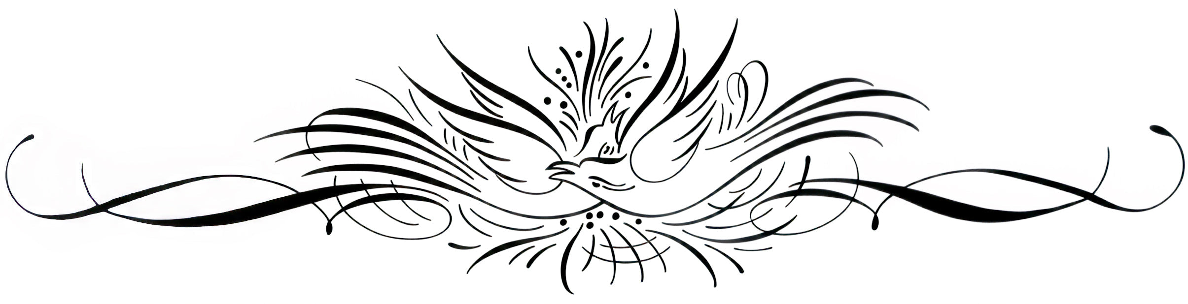 Zoomorphic Offhand - Birds Flourish