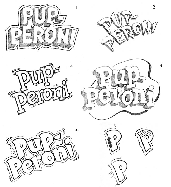 Pup-Peroni logo concepts
